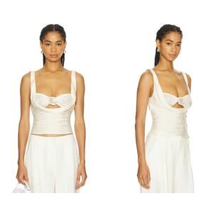 LIONESS Delilah Top in Ivory